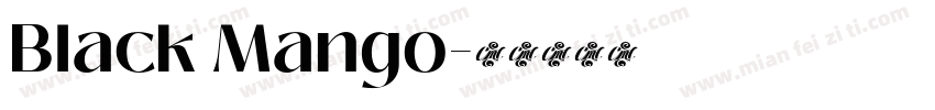 Black Mango字体转换